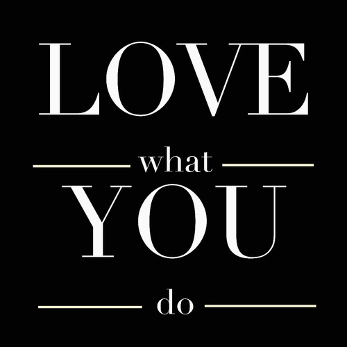 Cuadro 30x30cm Love What You Do Frase Ama Lo Que Haces Happy