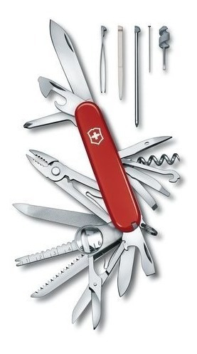 Imagen 4 de 5 de Navaja Victorinox Swiss Champ 1.6795 Rojo 33 Funciones Med
