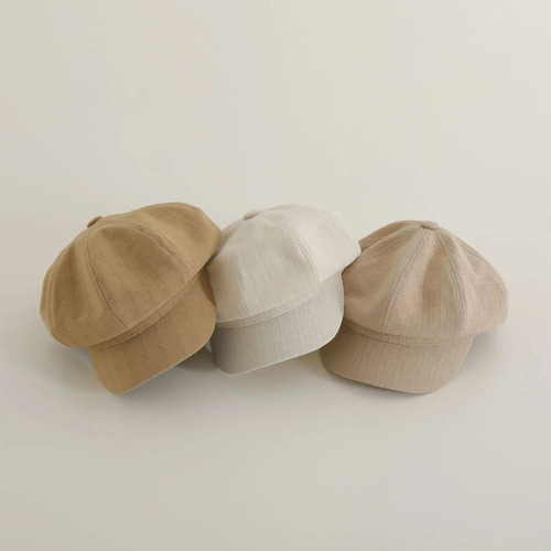 Gorro Británico Con Diseño Retro A Rayas Para Niños