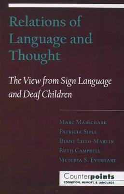 Libro Relations Of Language And Thought : The View From S...