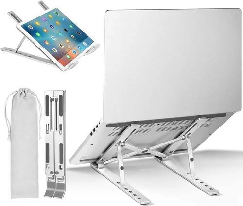 Imagen 4 de 8 de Soporte Regulable Aluminio P/notebook Tablet Jd Lp1017a Cta*