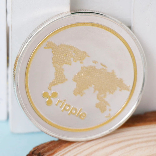 Coleccion 4 Moneda Gold Bitcoin Etherium Litecoin Ripple