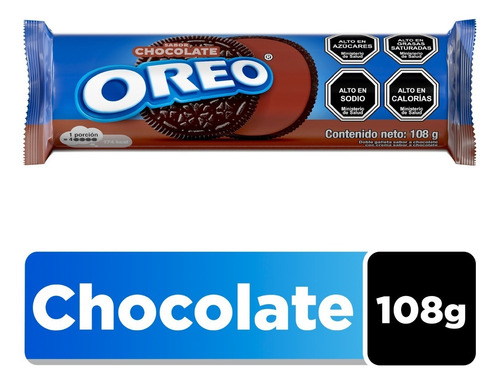 Oreo Galletas De Chocolate Rellenas Sabor Chocolate 108 Gr