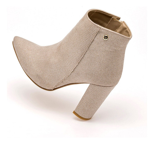 Botin De Punta Moramora 19521642 Color Oro Para Mujer Tx7