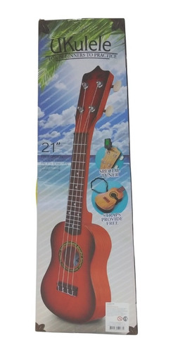 Imagen 3 de 10 de Ukelele Guitarra Infantil Juguete Diseño Retro Con Correa Ed