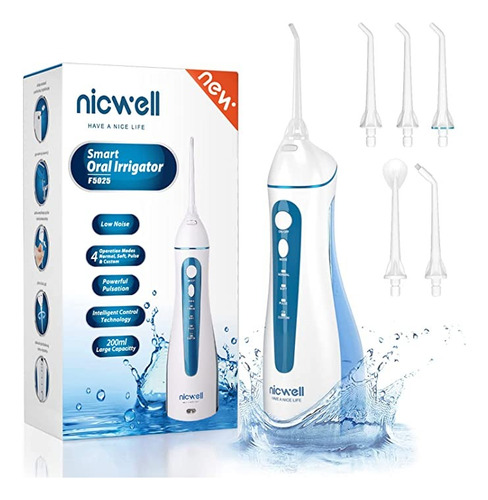 Nicwell Irrigador Bucal/dental Inalámbrico # 1 Ventas En Usa