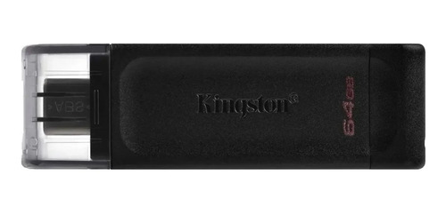 Imagen 1 de 2 de Pendrive Kingston Datatraveler 64gb Dt70 Tipo C