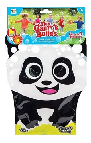 Juego Guante Burbujero Panda Divertido Manopla Burbujas 