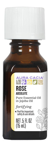 Aura Cacia Rosa Absoluta En Aceite De Jojoba 0.5 fl Oz