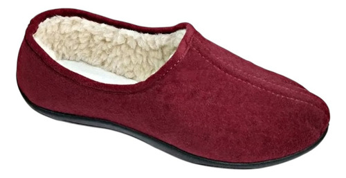 Pantufla Cerrada Hornito Con Corderito Mujer Hombre Abrigada
