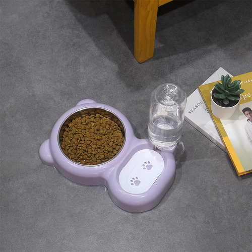 Cuencos Dobles Para Perros Y Gatos, Juego De Cuencos De Agua