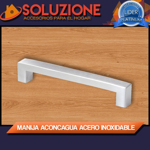 Manija Aconcagua 192 Mm Mueble Cajon Acero Inoxidable Oferta