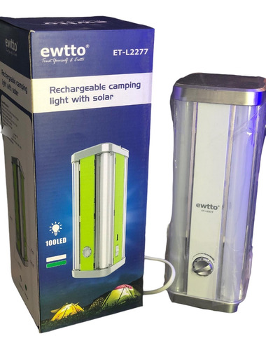 Lámpara Ewtto Linterna Emergencia Para Camping Recargable
