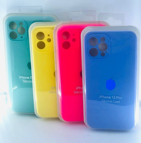 Imagen 1 de 5 de Silicon Case Para iPhone Con Protector De Camara