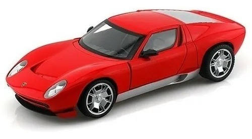  Lamborghini Miura Escala 1/24 Deportivo Clásico 19 Cm Largo