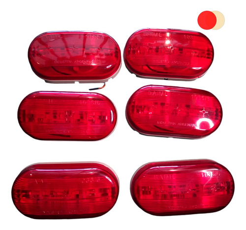  Faro Posicion Led Rojo Universal Camion Trailer 1035e Baiml