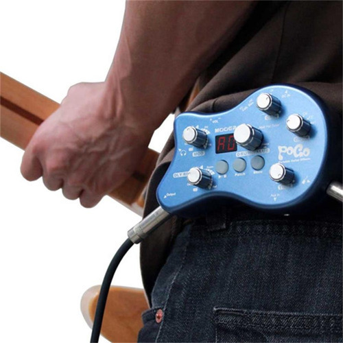 Mooer Pogo Pedalera Mutli Efectos Guitarra Ritmos Color Azul