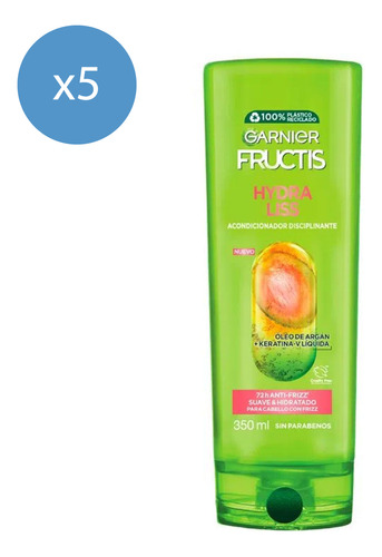 Pack Acondicionador Garnier Fructis Hydra Liss 350 Ml