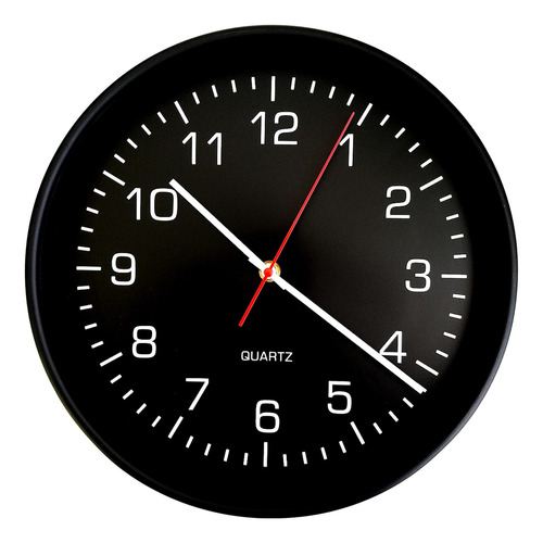 Reloj De Pared Analógico De Pvc, 30 Cm Diámetro - 13101
