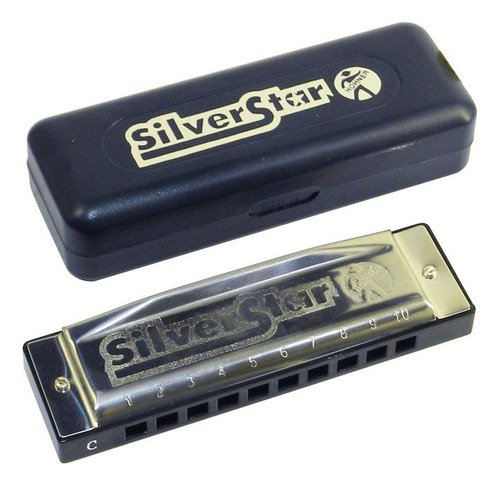 Gaita Hohner Silver Star Diatonic C plateada
