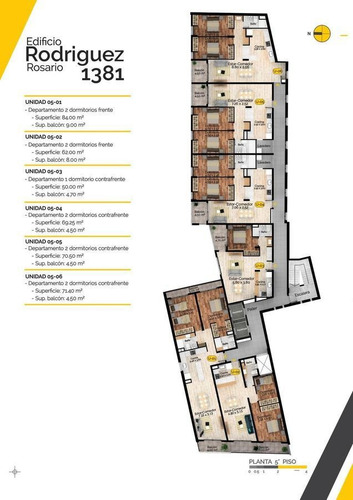 Imagen 19 de 30 de Departamento Monoambiente En Venta En Construcción Centro Rosario