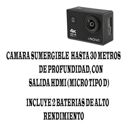 Imagen 2 de 10 de Camara Sumergible V3 Deporte 30m 4k Full Hd Similiar Go Pro