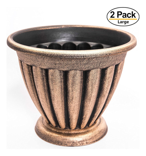Set Of 2 Large Combination Rustic Look Heavy Duty Plast...