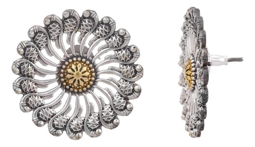 Aheli Pendientes De Plata Oxidada Antigua Afgana Tribal Para