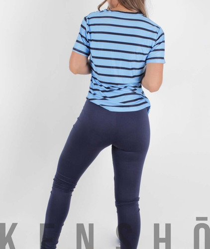 Imagen 4 de 8 de Pijamas Hombre Y Mujer Azul Pants Nueva Algodón Fpx
