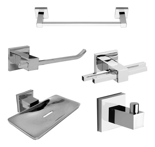 Set Baño Ray Bronce Completo  Cromo  Ray Terra Premium