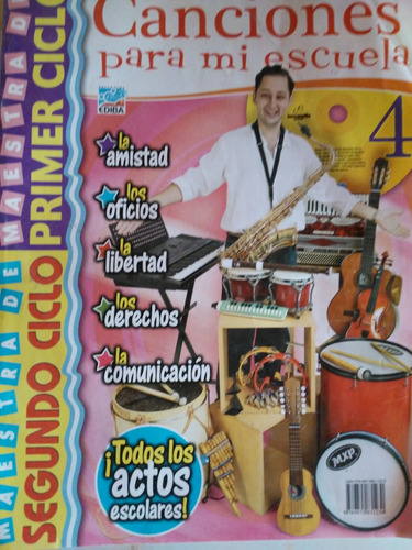 Revista Con Cd Canciones Para Mi Escuela 4 Ediba