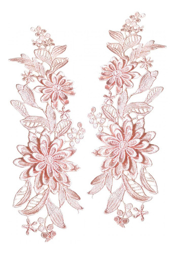 Apliques De Encaje De 2 Piezas, Apliques De Boda, Apliques