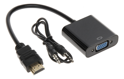 Adaptador Hdmi A Vga Con Audio Laptop Monitor Tv Computador