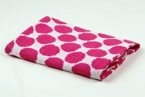 Bacati Ikat Pink Dots 2 Hojas De Pc Muselina Cuna