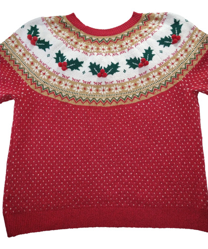 Suéter Holiday Time Navidad Mujer (Usado)