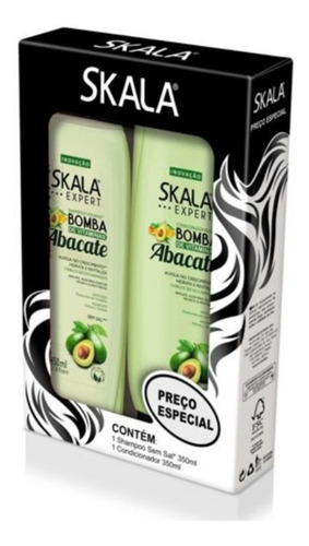 Kit Skala Shampoo Y Acondicionador Sin Sal Abacate