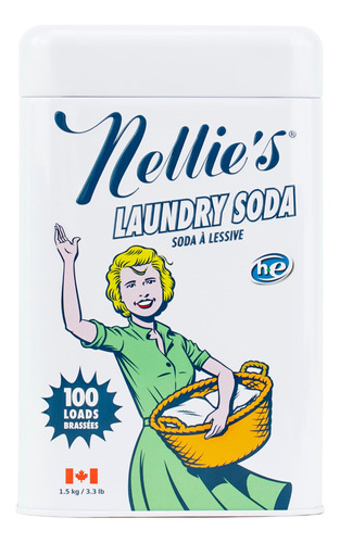 Nellie's Jabon Natural De Carbonato De Sodio Para Ropa, 3.3