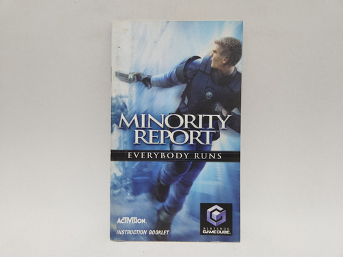 Manual Minority Report Original Para Nintendo Game Cube 