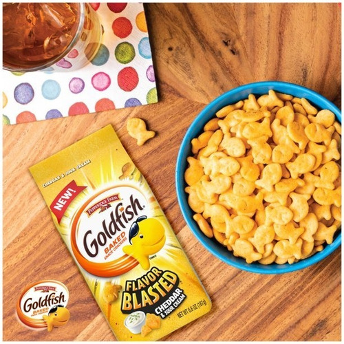 Goldfish Flavor Blasted Galletas Cheddar Nd Sour Cream 187gr