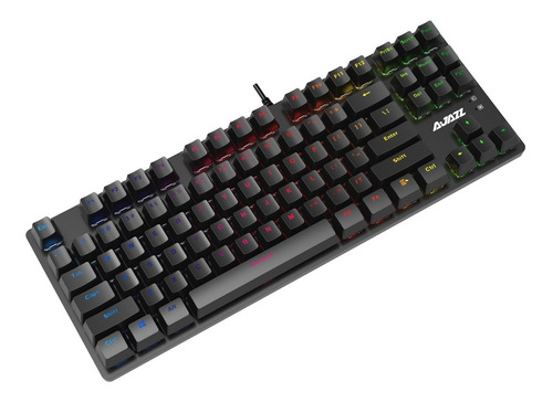 Imagen 4 de 5 de Teclado Mecánico Gamer Retroiluminado 87 Teclas Black- Ajazz