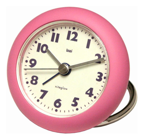 Reloj Despertador De Viaje Bai Rondo, Rosa