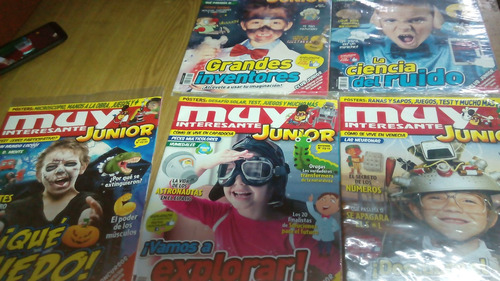 Lote De 5 Revistas Muy Interesante Junior 2016