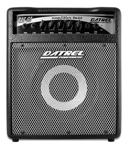 Cubo Amplificador Para Baixo Datrel Bas-60k 8 60w