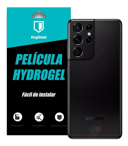 Película Galaxy S21 Ultra Kingshield Gel (tela+verso+câmera)