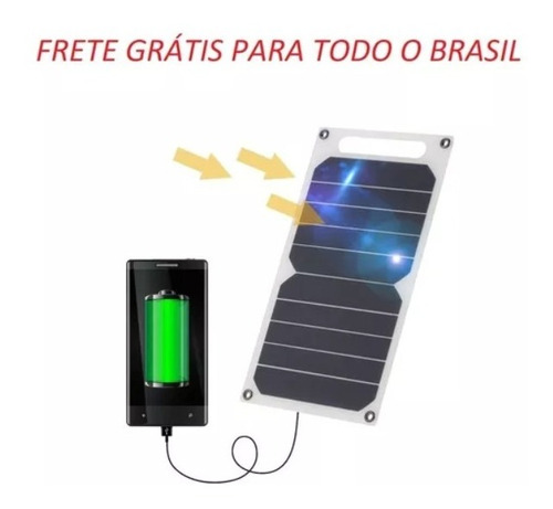 5v Alta Potência Painel Solar Resistente A Água P/ Celular