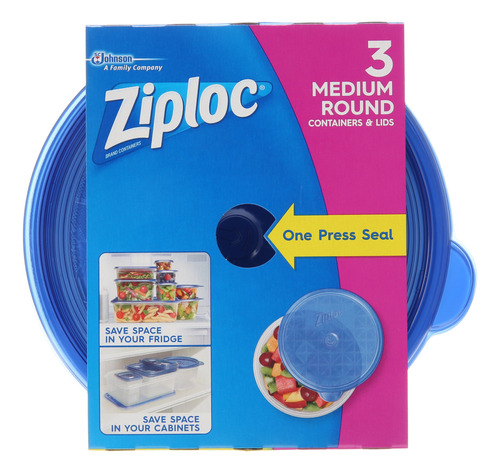 Ziploc - Contenedores De Almacenamiento De Alimentos, Perfec