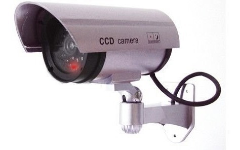 Camara Falsa De Seguridad Simulada Tipo Bullet Con Led