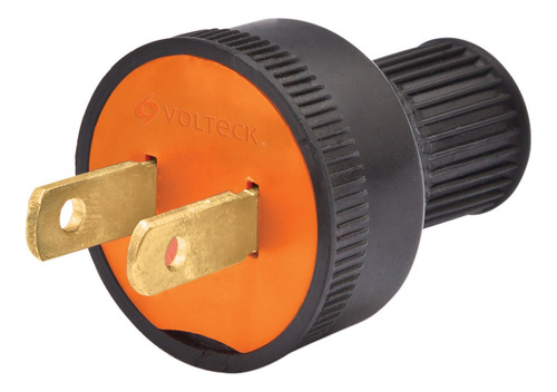 2 Clavijas No Polarizadas Redondas De Pvc Volteck Cl-hr