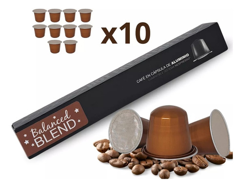 Cápsulas De Café Compatible Nespresso Balanced Blend