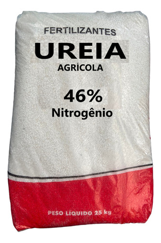 Ureia Agrícola Saco 25kg - Adubo Fertilizante Solúvel 46% N